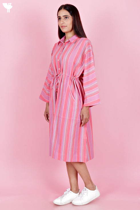 Khaadi Cotton Kurta In Stripes